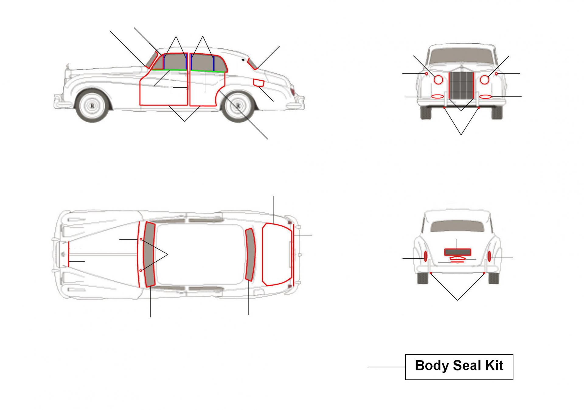 Body seals s cloud 1 en 2 - S/ Cloud I & II