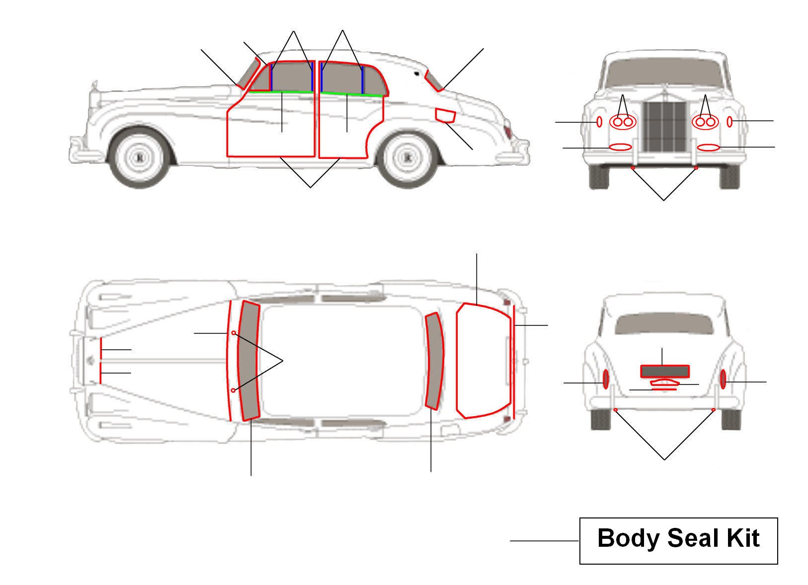 Body seals s cloud 3 - S/ Cloud III