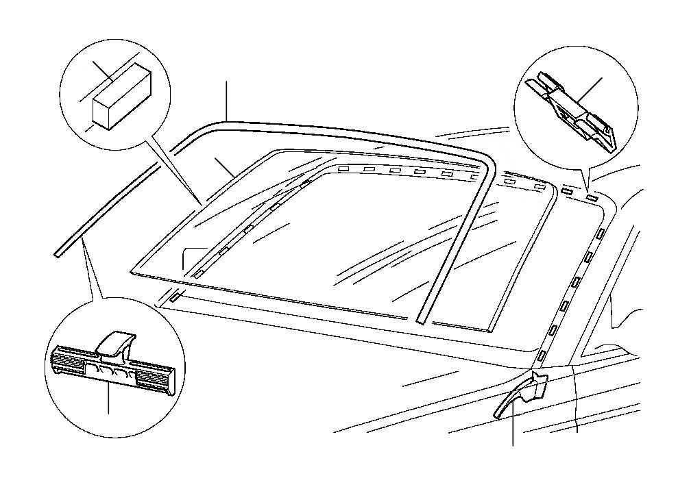 windscreen front arnage R 10101-12950 1998 - VIN 10100 till 12948