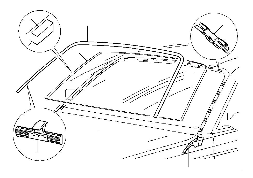 windscreen front arnage R 13514-13918 1998 - VIN 19600 till 19638