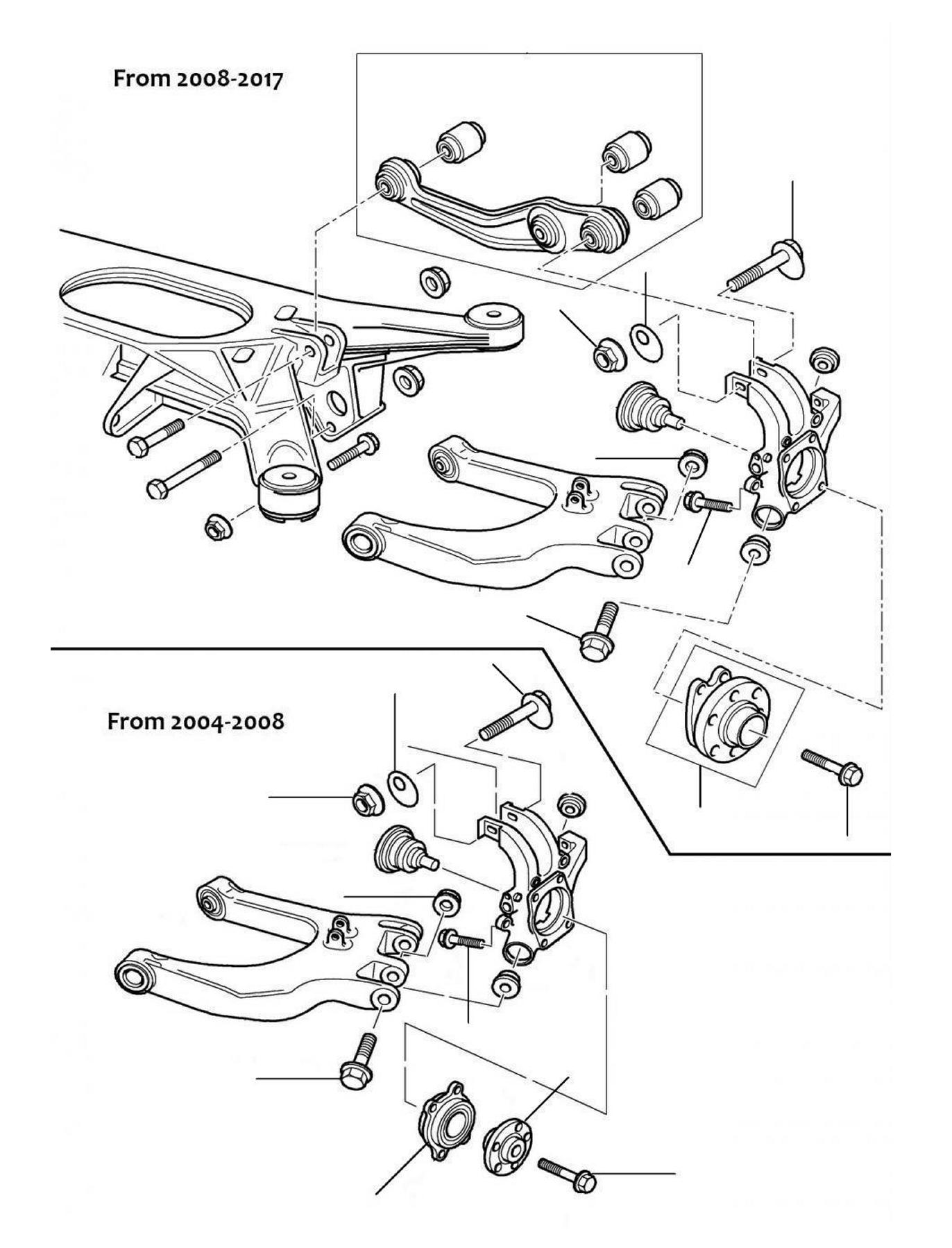 60921 Rear hubs & bearings - Hubs & Bearings