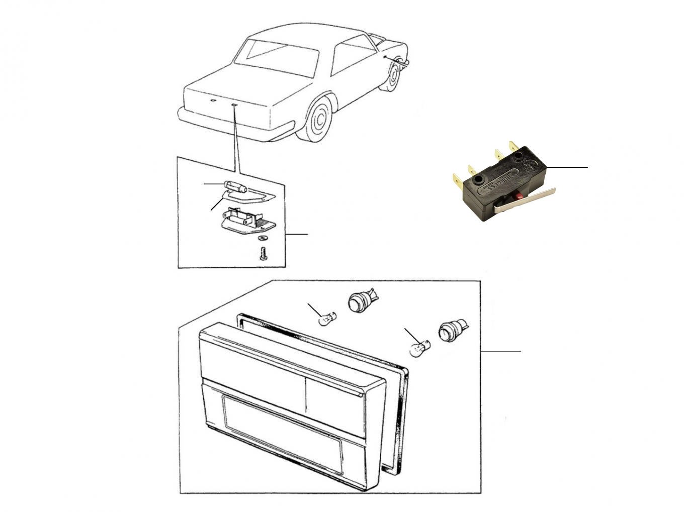 40694 Stop Lamps Number Plate lamps - Stop Lamps & Number Plate Lamps