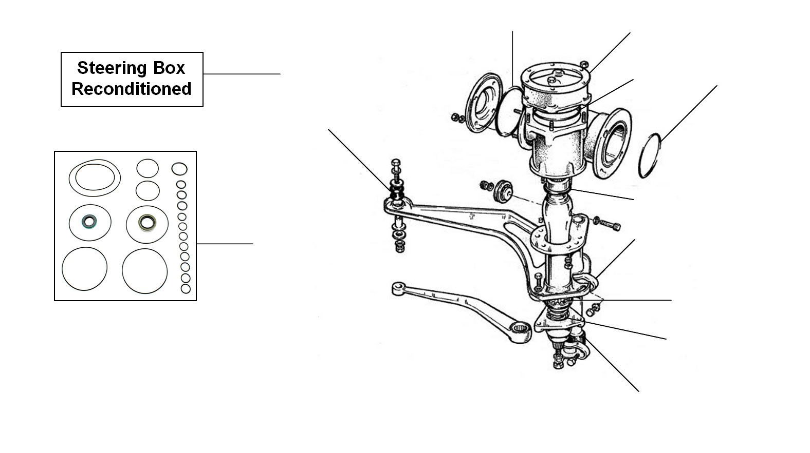 Steering box 1955 cloud II-III S2-S3 - Steering Box