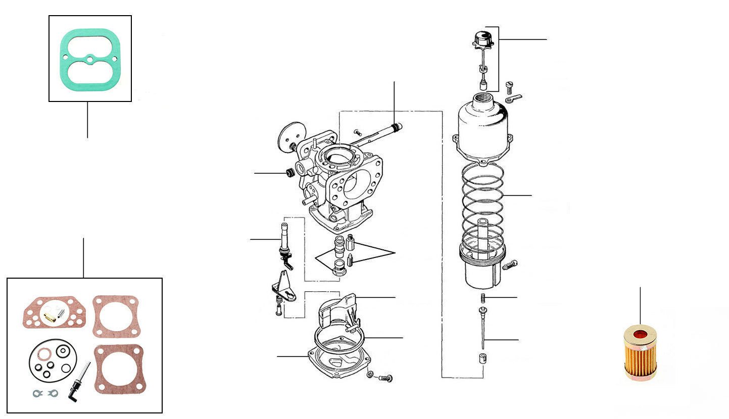 Carburetor silver shadow 30001-41686 other than north america, japan en austria - VIN 30001 till 41686