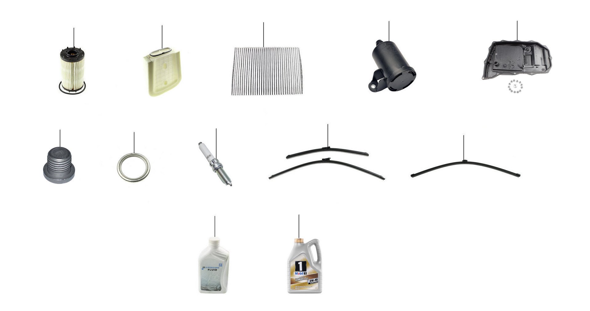 Maintenance & service parts bentayga V8 petrol - V8 Petrol
