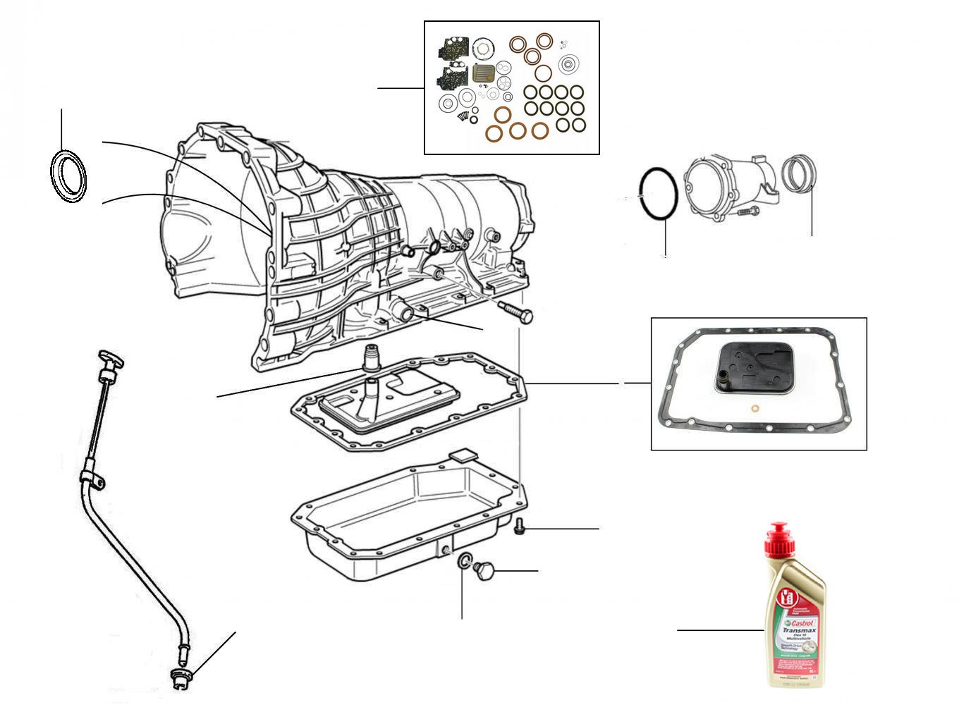 40760 gearbox filter & gaskets - Filter Kit, Gasket, Seals & Overhaul Kit