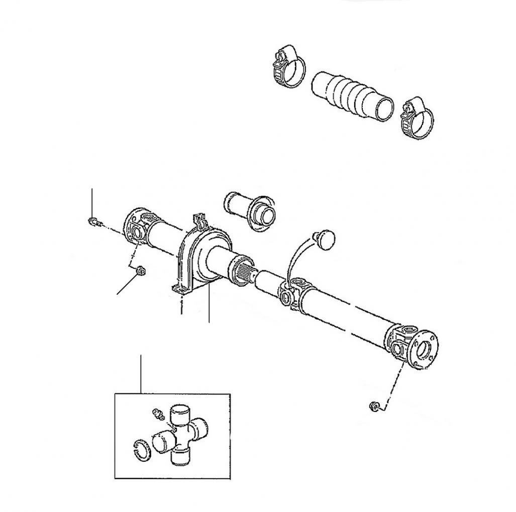 42592 Propshaft 44001 till 59000 - VIN 44001 till 57323