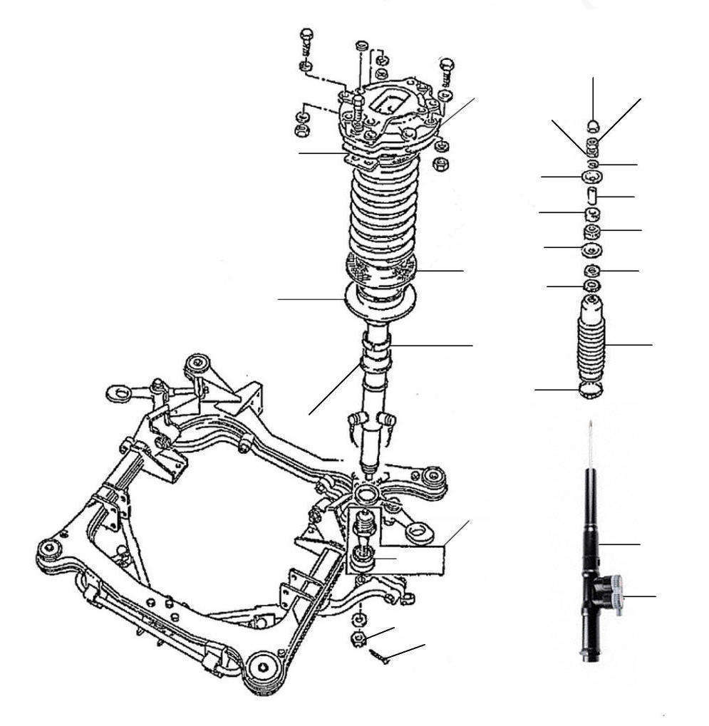 43066 Shock Absorbers & Springs 54090-onwards - VIN 55580 onwards (active ride)