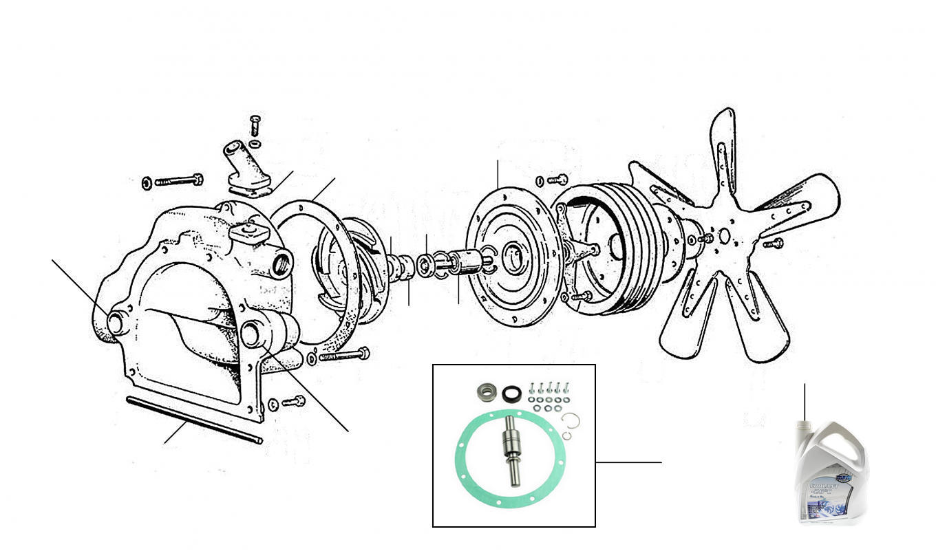 20527 Coolant pump Cloud II+III - Water Pump