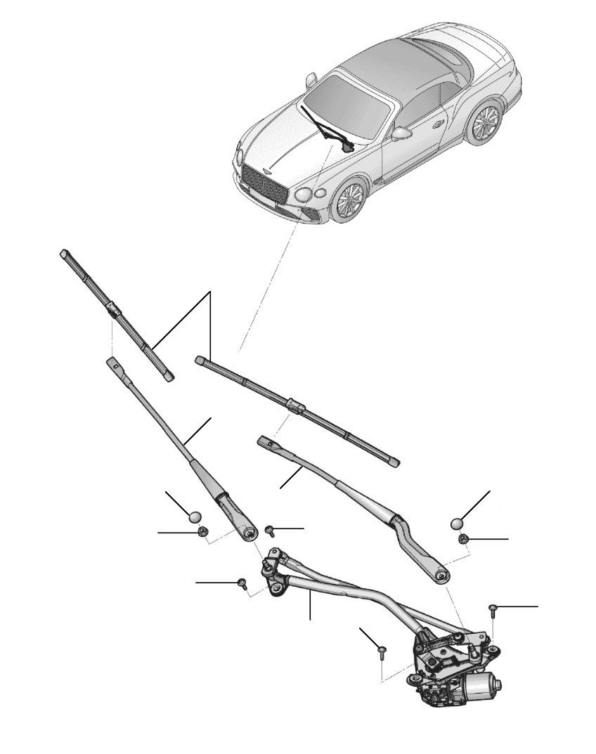 Windscreen wipers gtc 2019-2024 - 2019 till 2024