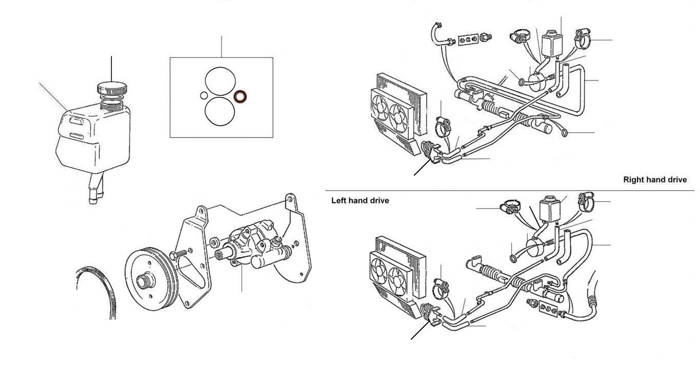 43040 Steering pump turbo 50001 onwards - VIN 50001 onwards