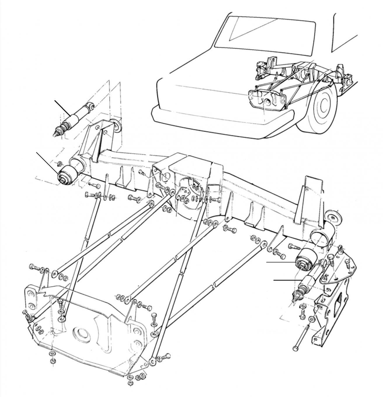 42600 subframe damper - Subframe Rear