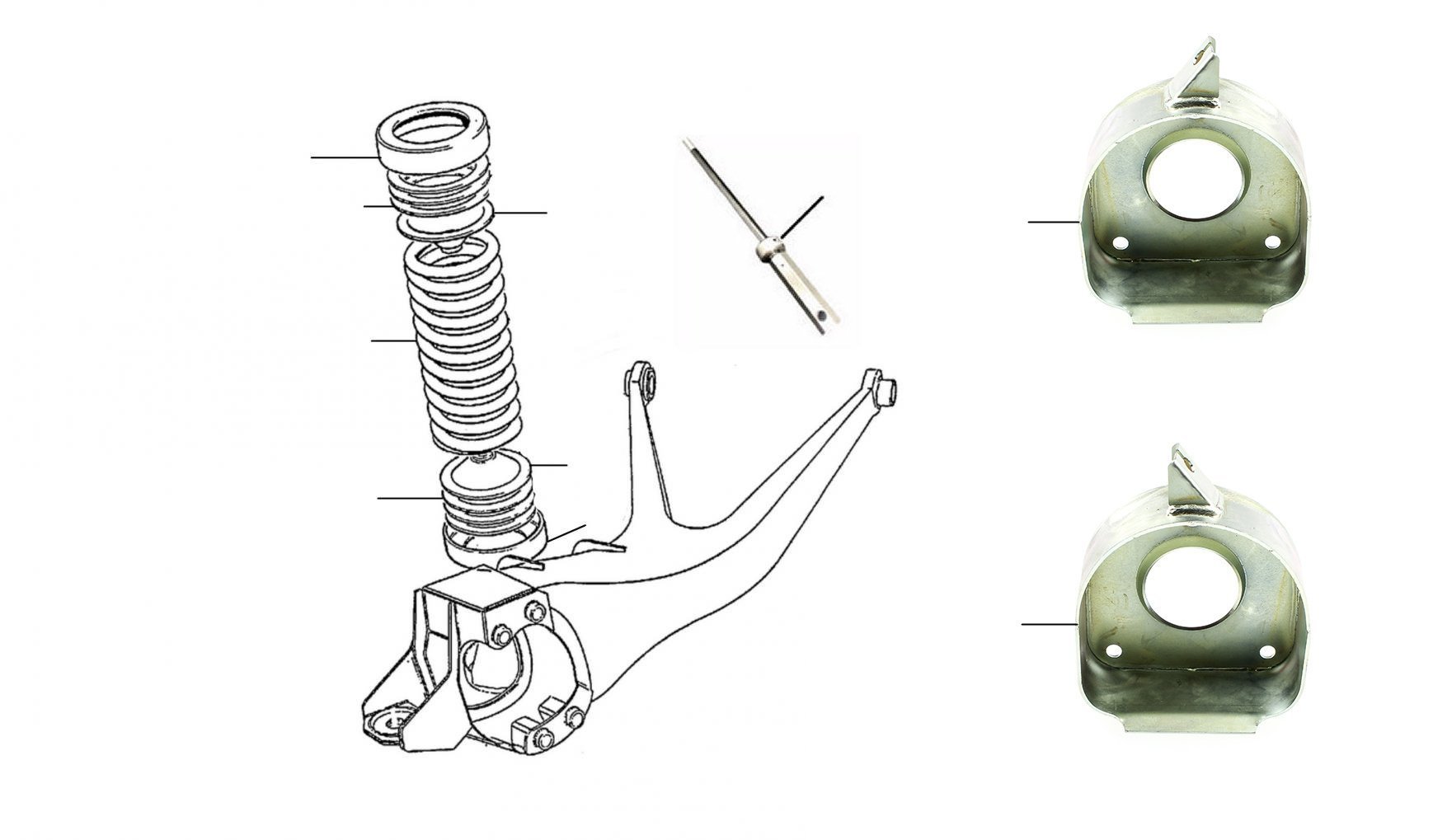 44026 Rear suspension VIN 40001 till 50170 - VIN 40001 till 50170