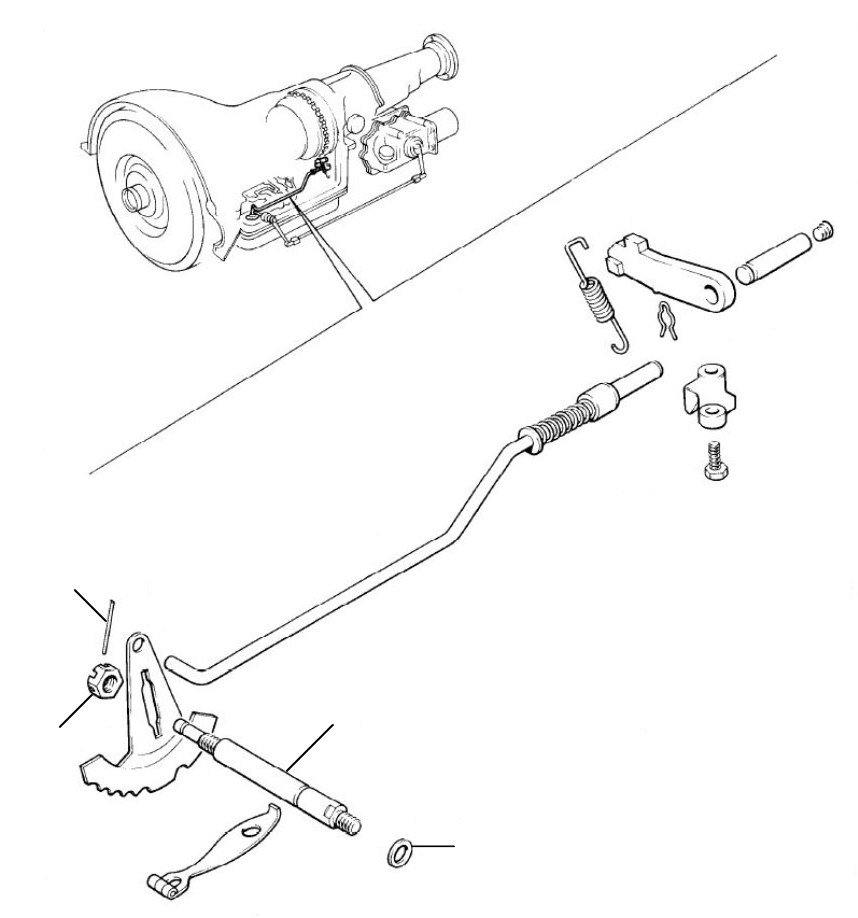 Parking brake mechanism (1965-1980/1980-89) - Parking Brake Mechanism
