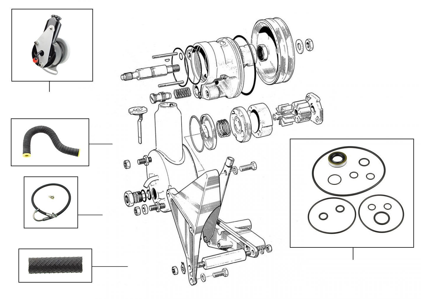 31082 Steering pump RH8605 - Steering Pump