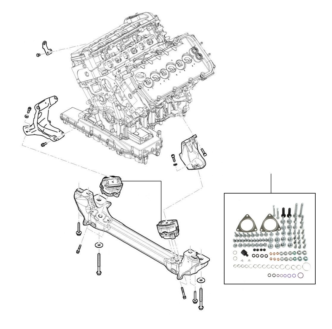 Engine mount 2003 gt 2012-2017 W12 - 2012 till 2017