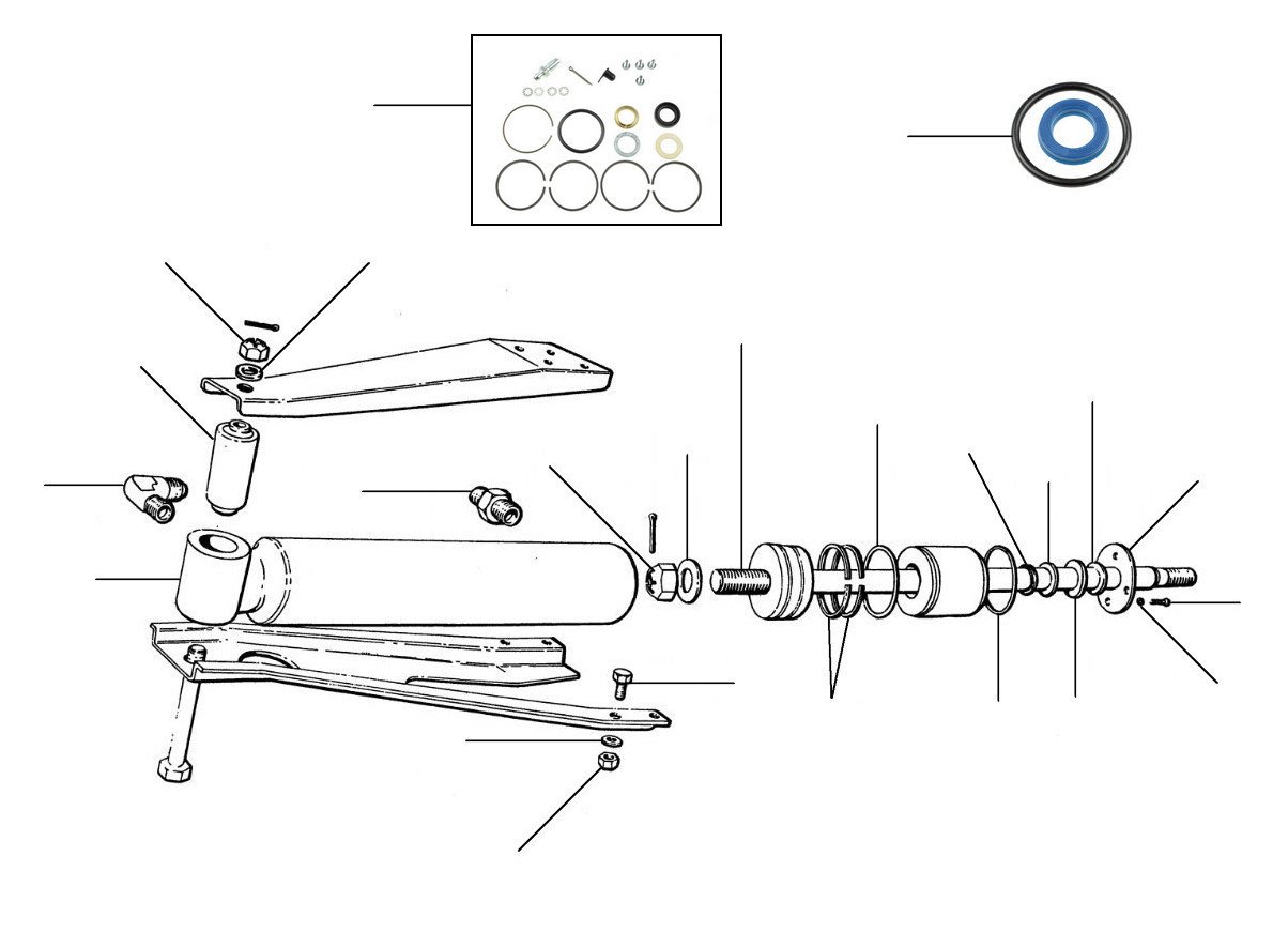 Steering ram 1955-1965 - Steering Ram