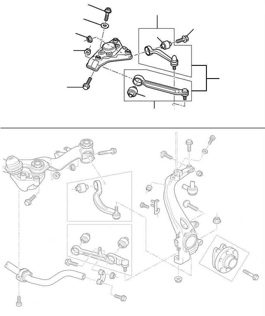 60830 Upper arms GT models - 2003 till 2017