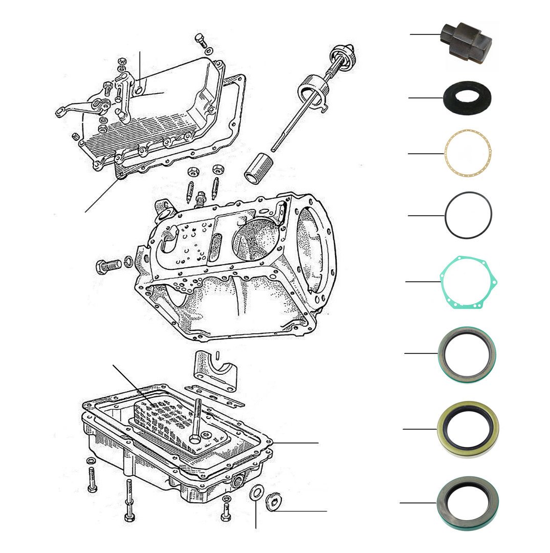 20908 Gearbox casing zonder getallen - Gaskets & Oil Seals