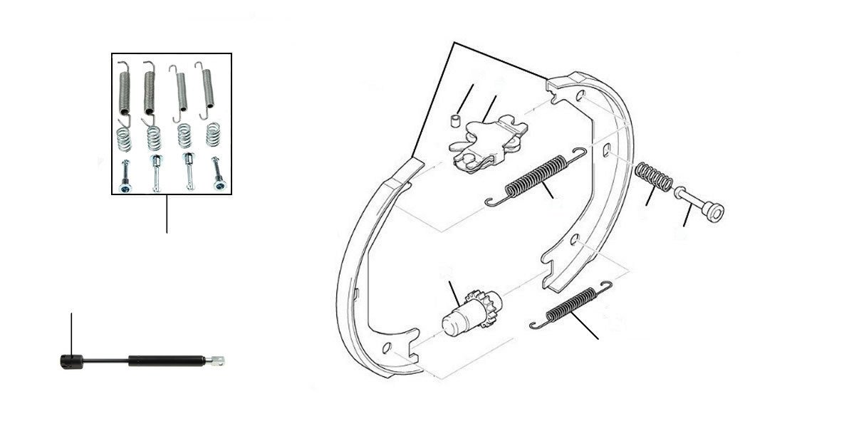 50154 Parking Brake Shoes - Parking Brake