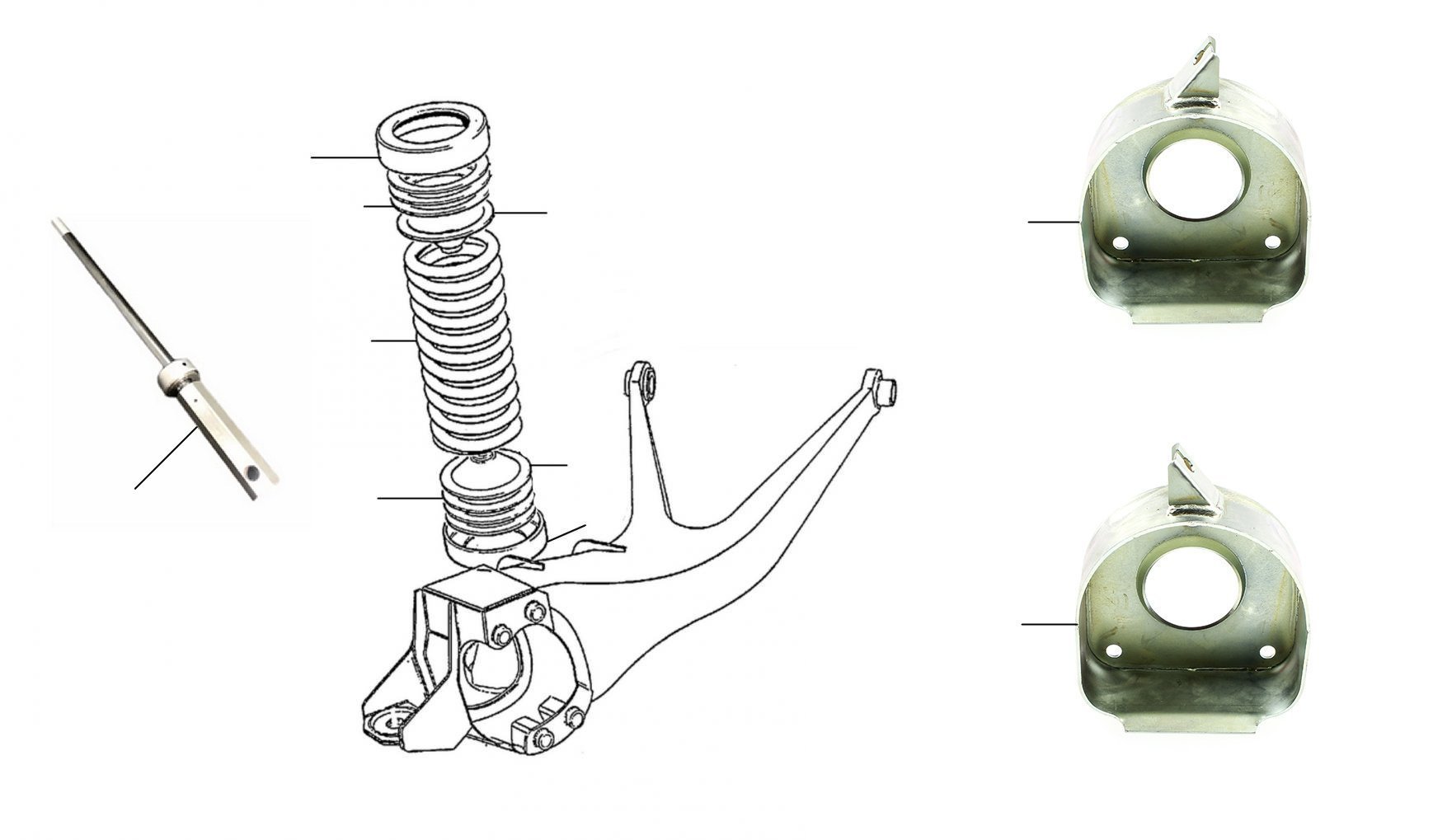 44024 Rear suspension VIN 01001 till 13859 - VIN 01001 till 13859
