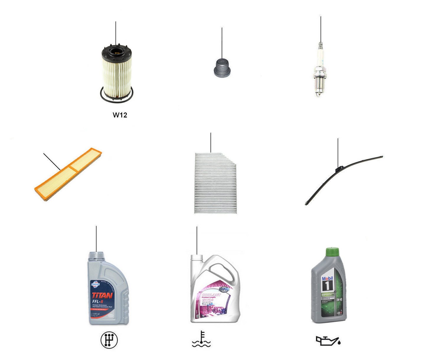 Maintenance & service parts 2025 onwards - GT, GTC & Flying Spur 2025 onwards