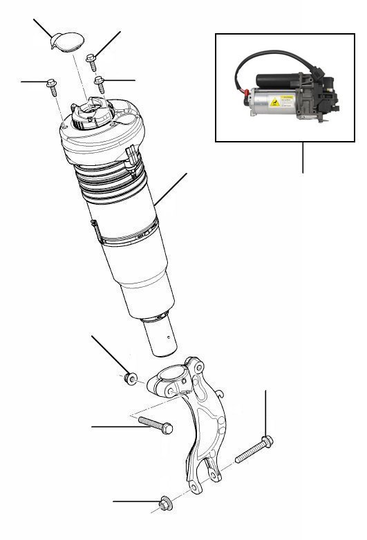 Air damper front bentayga - Spring Damper