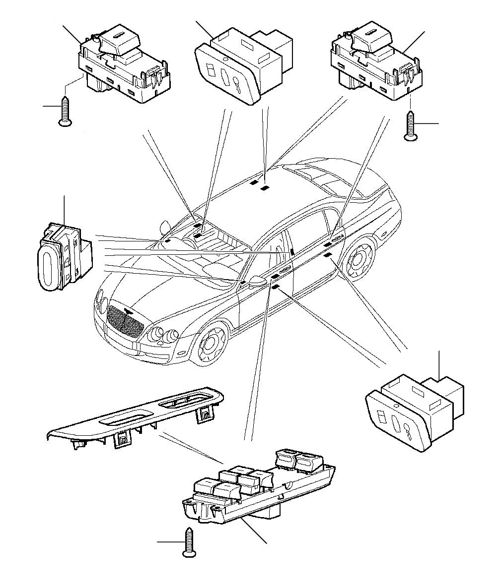 door trim switches - 2005 till 2009