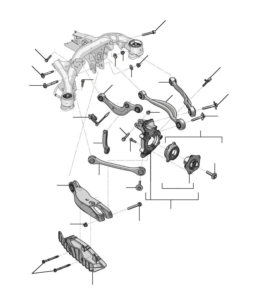 rear supsension bentayga - Wheel bearing housing