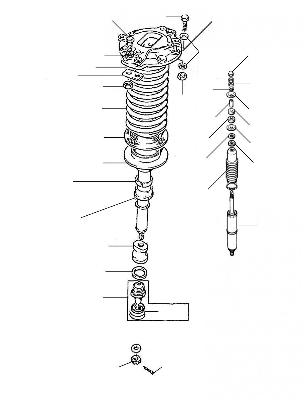 31220 Shock absorber front - VIN 01001 till 40000 (non active ride)