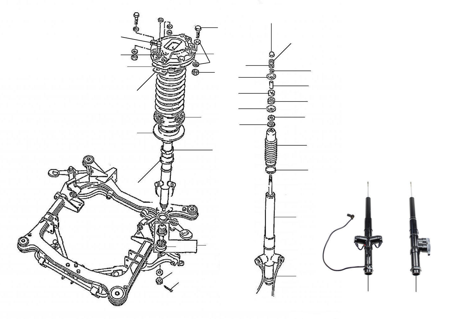 43061 Shock Absorbers & Springs 28001-54089 - VIN 30000 till 40000 (active ride)