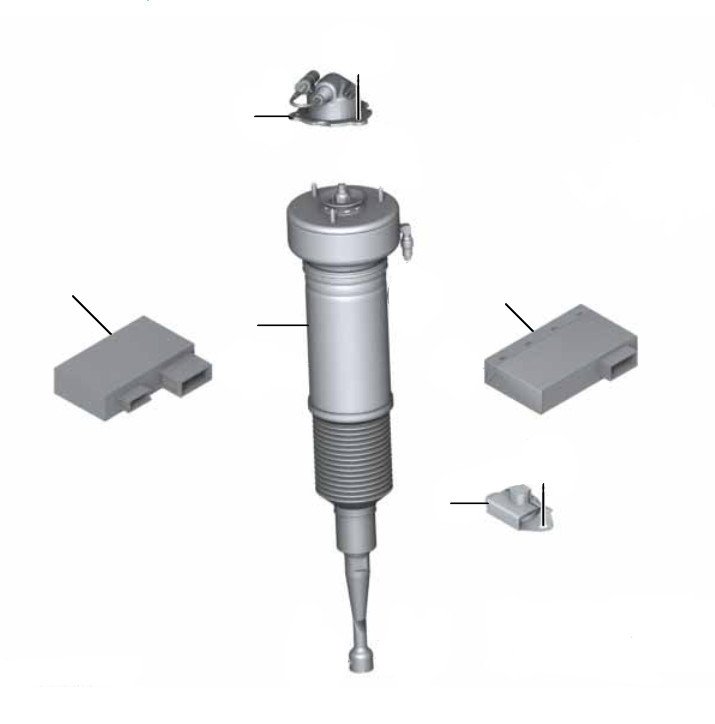 Front air damper phantom - Air Spring Damper