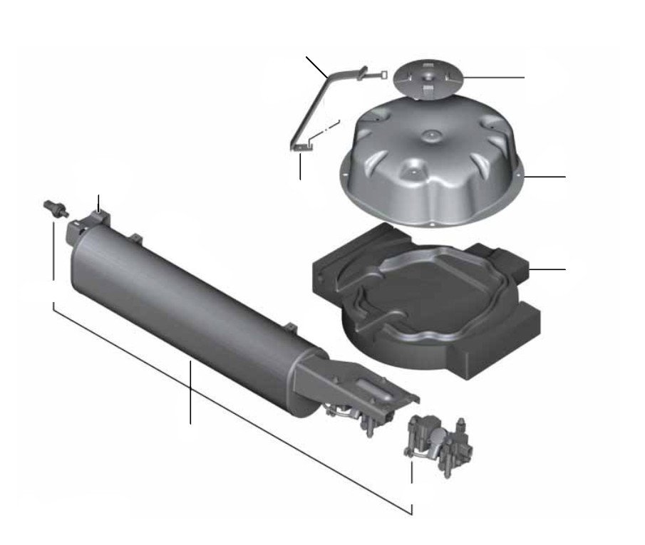 Levelling device - Levelling device/pressure accumulator
