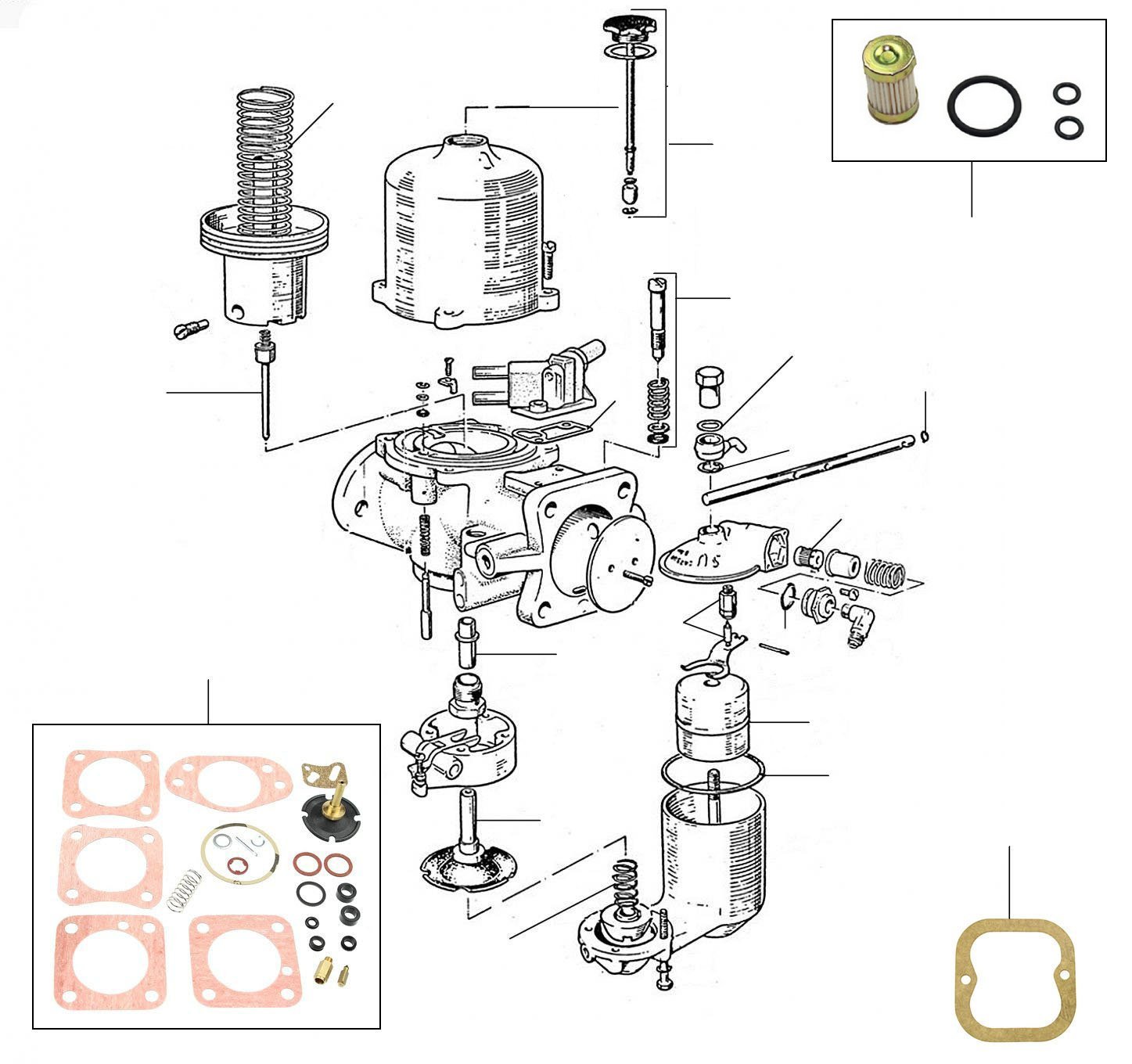 Carburetor silver shadow 08742 12657 all markets - VIN 08742 till 12657