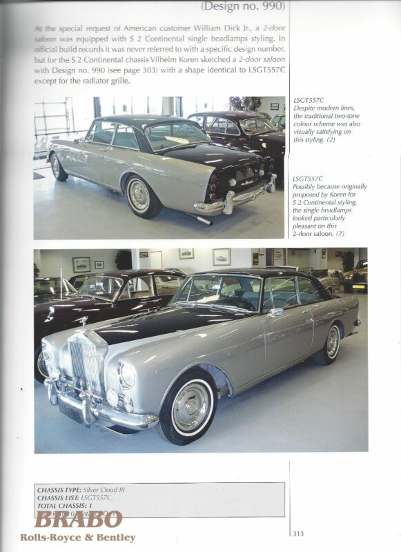Rolls-Royce Silver Cloud III 2-door saloon 