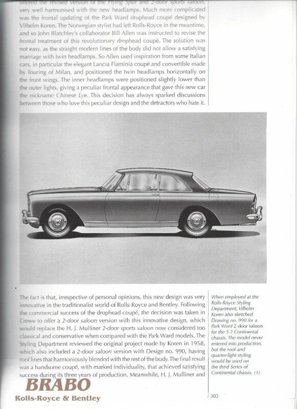 Rolls-Royce Silver Cloud III 2-door saloon 